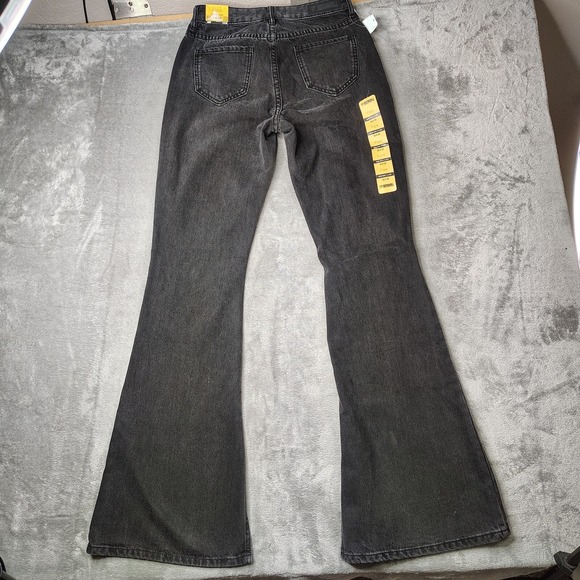 Rock Roll Denim Jeans Womens 26 x 36 Black High Rise Flare Bell Bottoms MRSP $80 - Picture 14 of 16